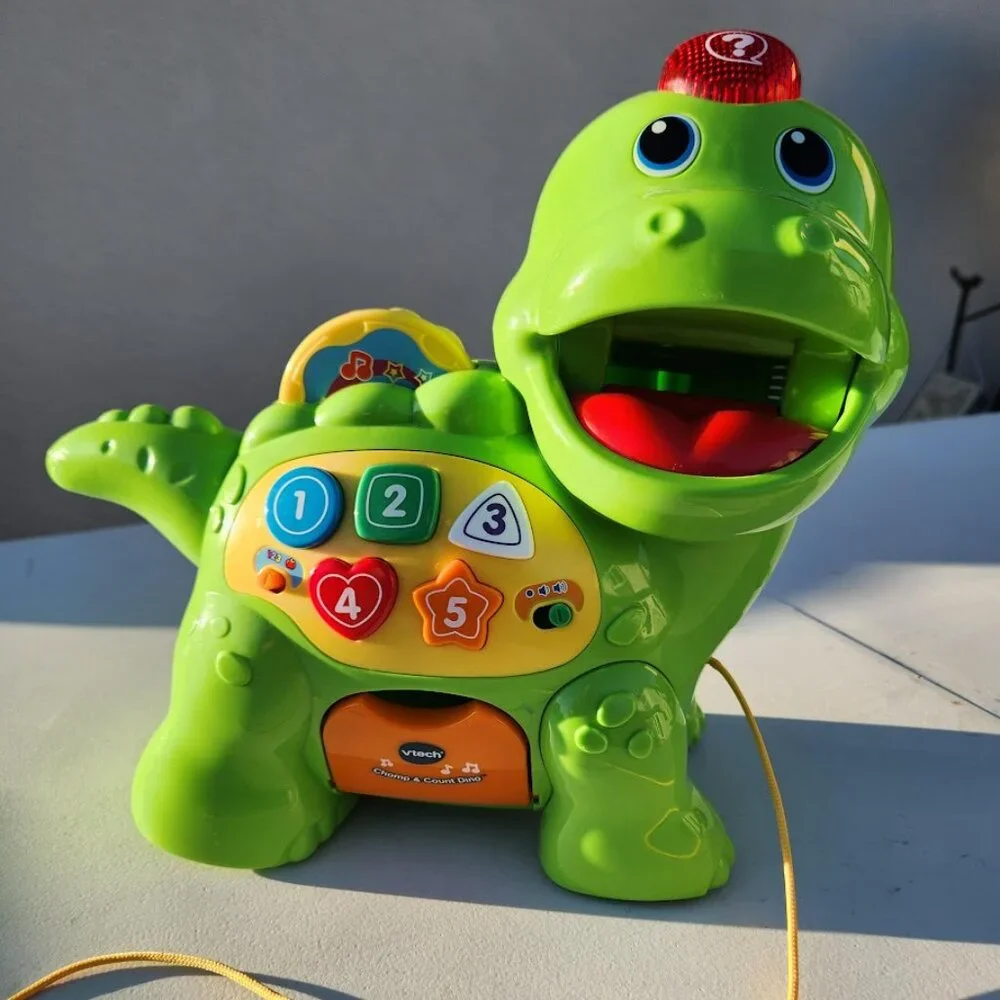 VTech Chomp & Count Dino Dinosaur Baby Toddler Toy Sounds and Music - Works